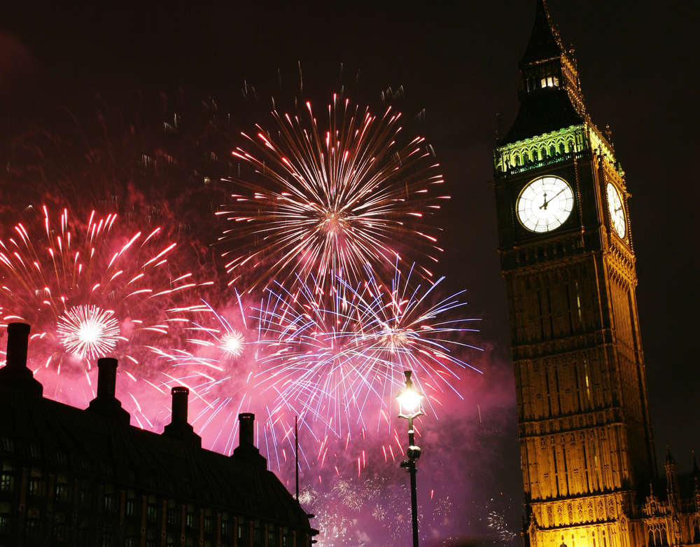 New Year's celebration in London.