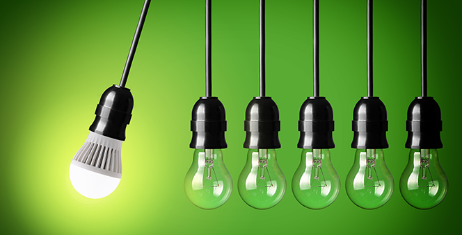 Installing efficient light bulbs is an incredibly cost-effective way to save energy.