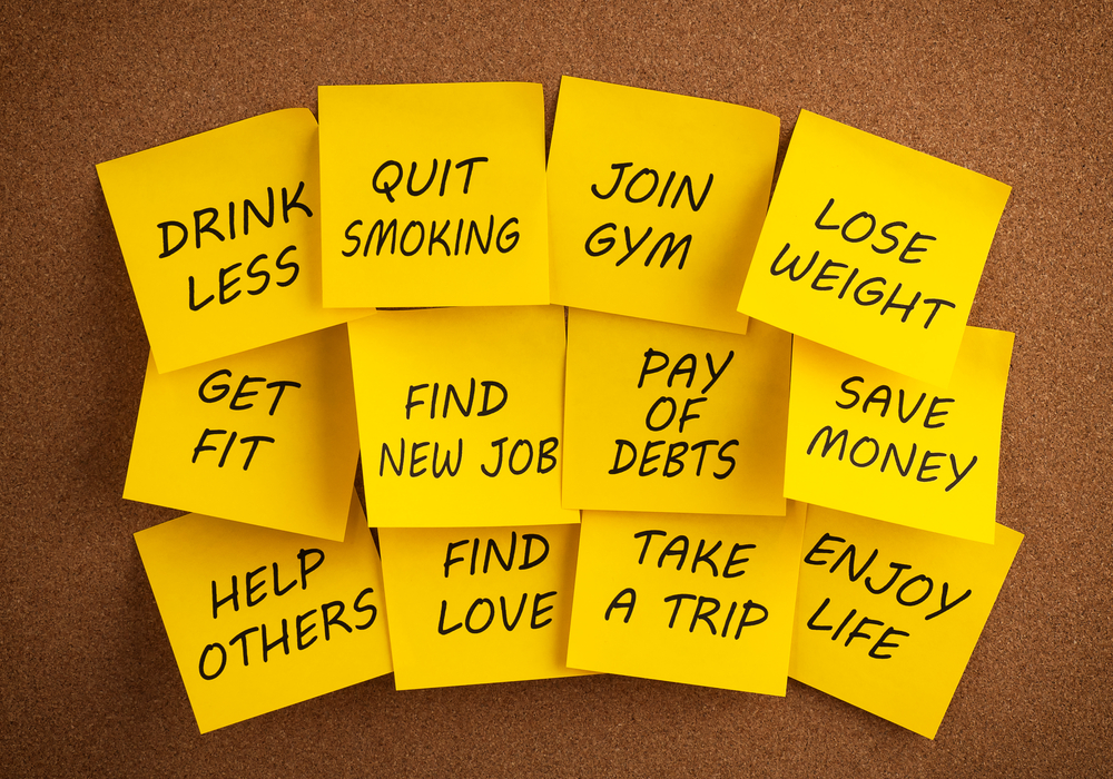 New Year's resolutions.